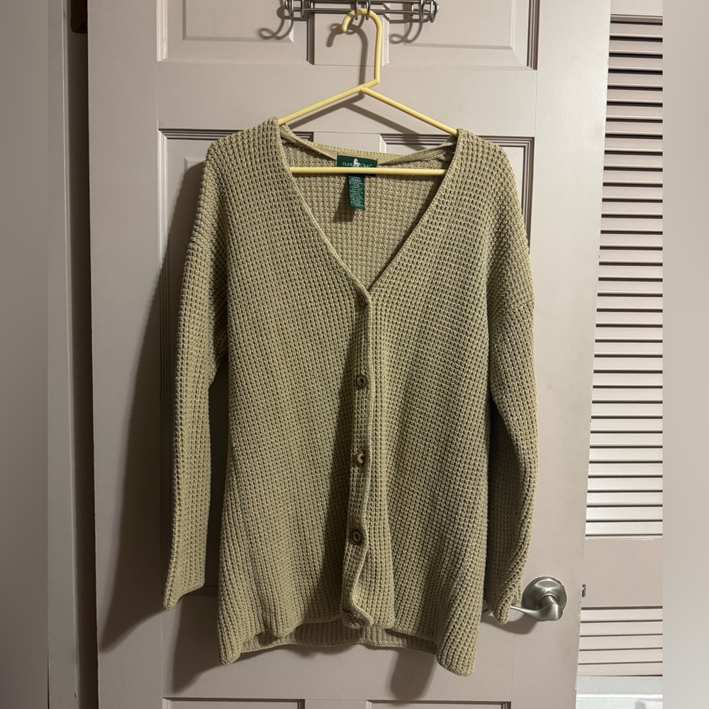 Womens Vintage Hunt Club Button Cardigan Size Large